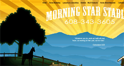 Desktop Screenshot of morningstarstables.com
