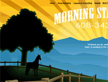 Tablet Screenshot of morningstarstables.com